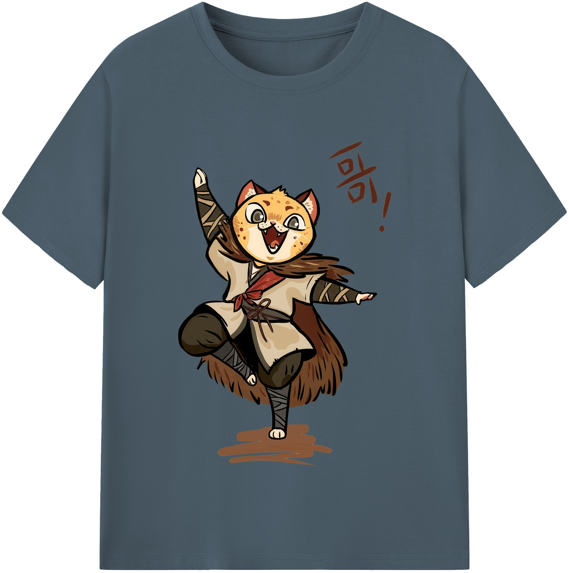 （画像用） Ne Zha 2 ナタ 魔童の大暴れ 綿100％半袖Tシャツ（フロントプリント）